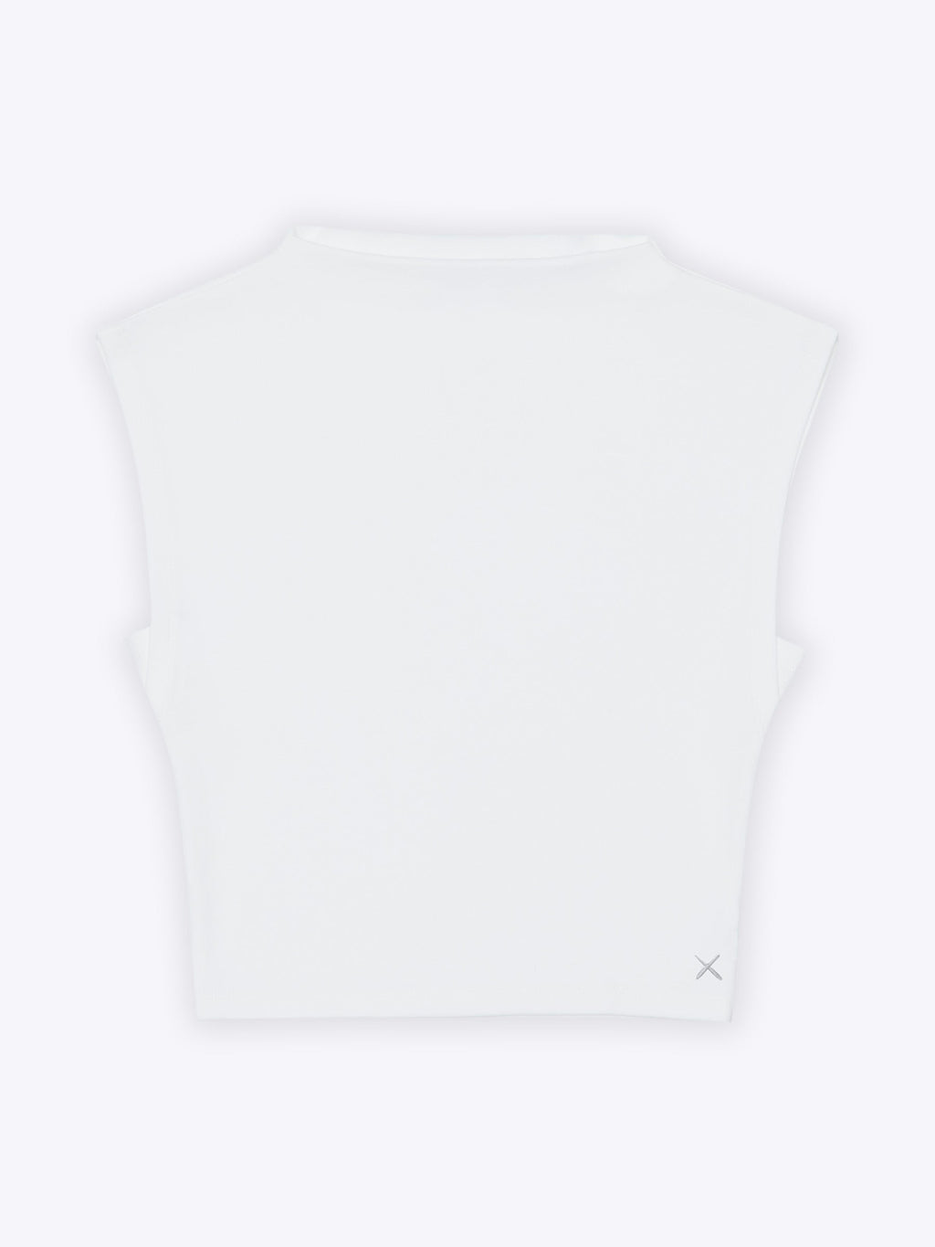 Sleeveless Tomboy Tee | White Tomboy-Cotton™