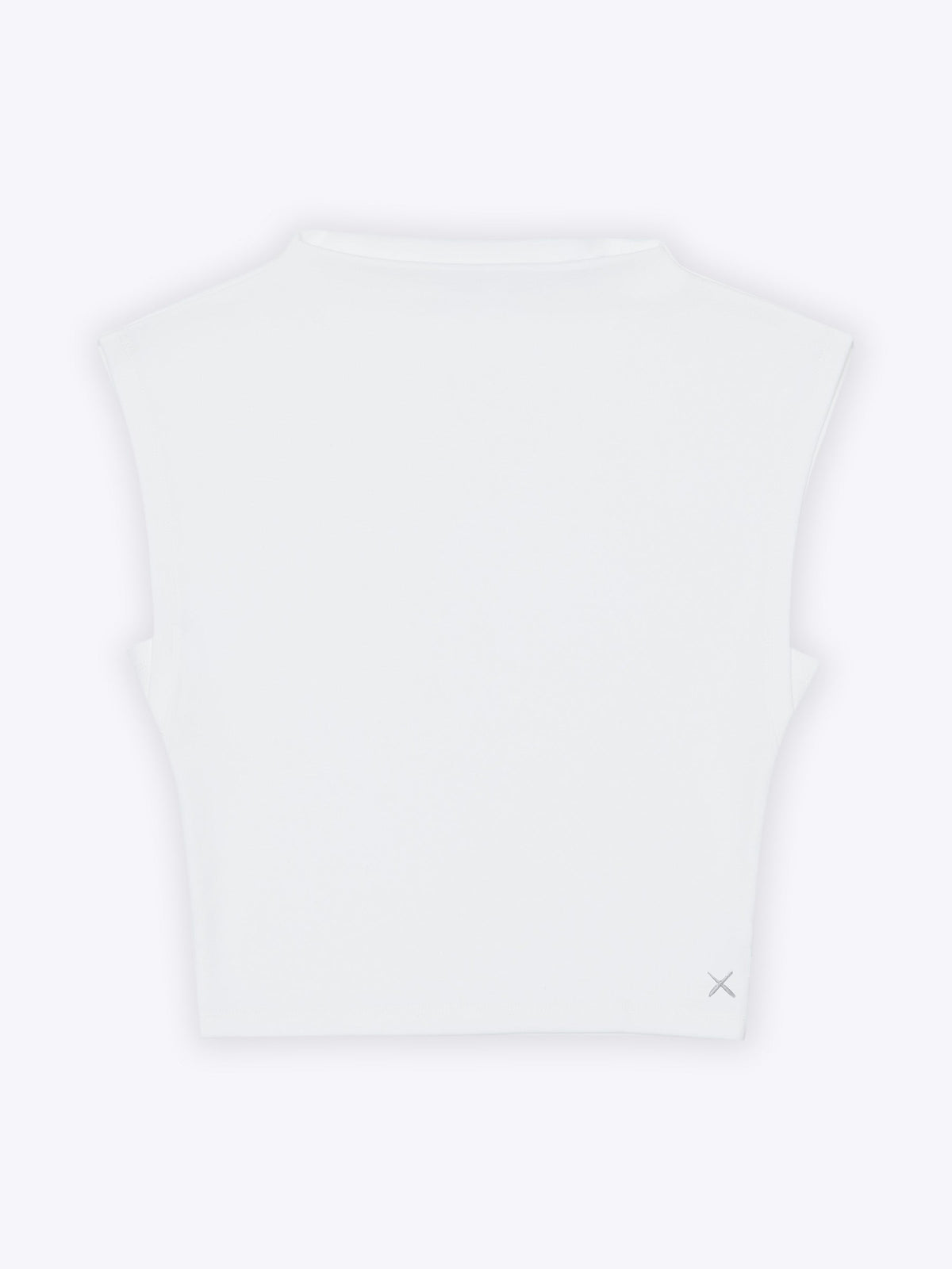 Sleeveless Tomboy Tee | White Tomboy-Cotton™