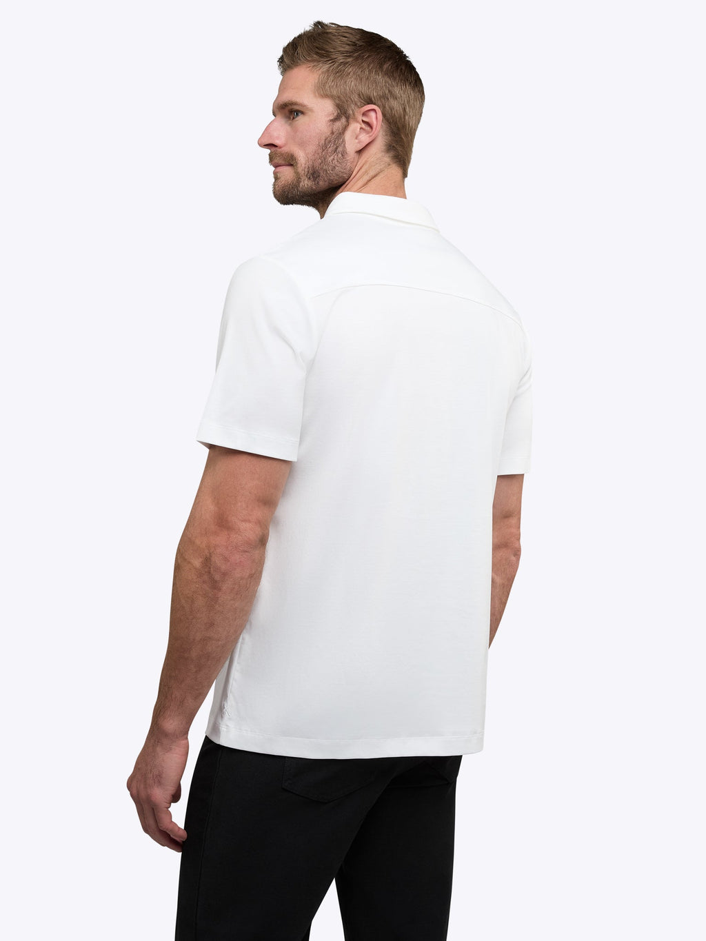 SoHo Interlock Polo | White Classic-Fit
