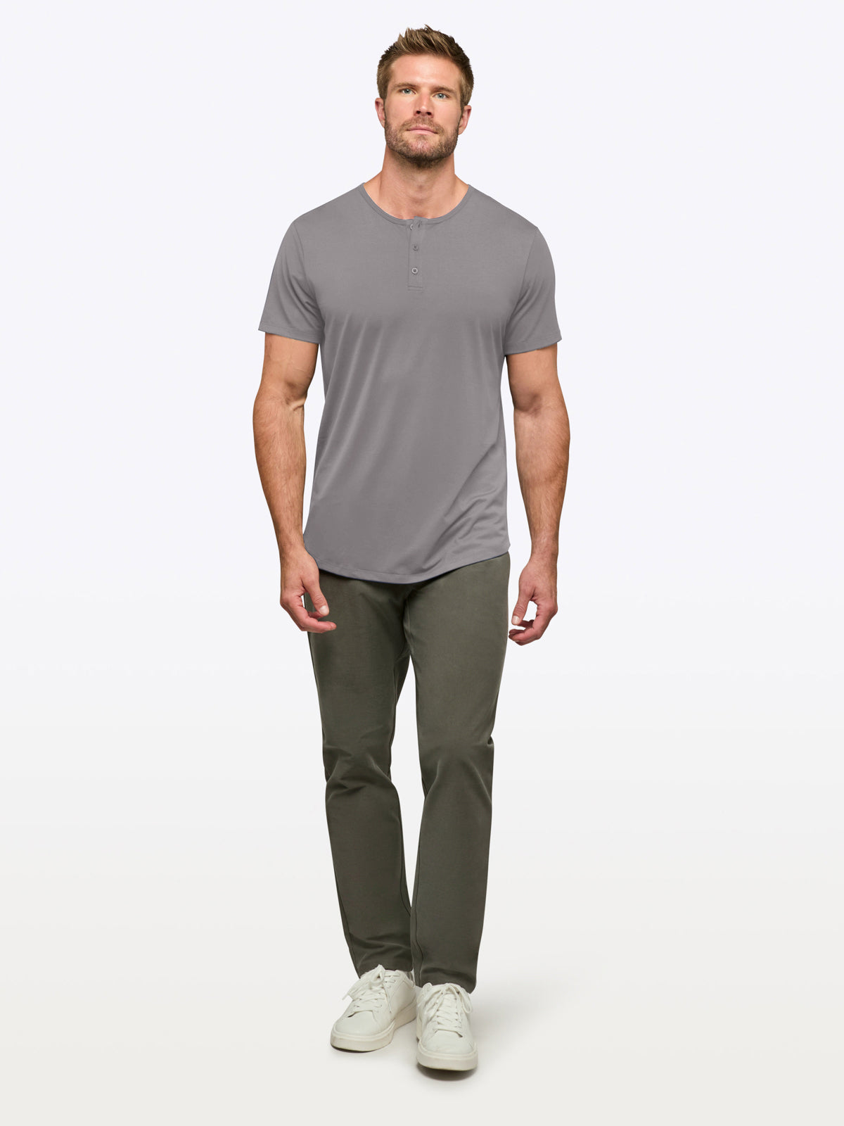 AO Henley Curve-Hem | Wolf Signature-fit PYCA Pro®