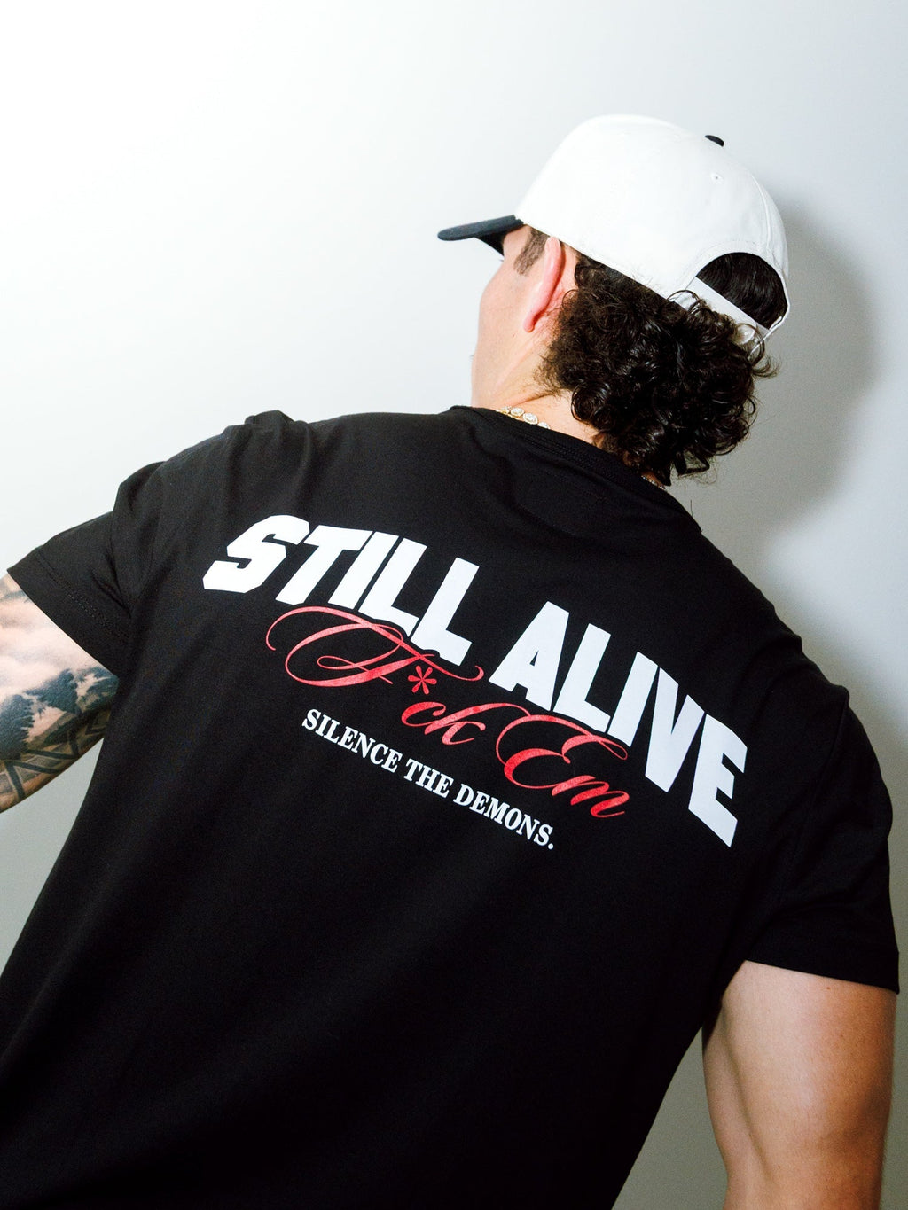 JD x Cuts Tee | White Classic-Fit PYCA Pro®